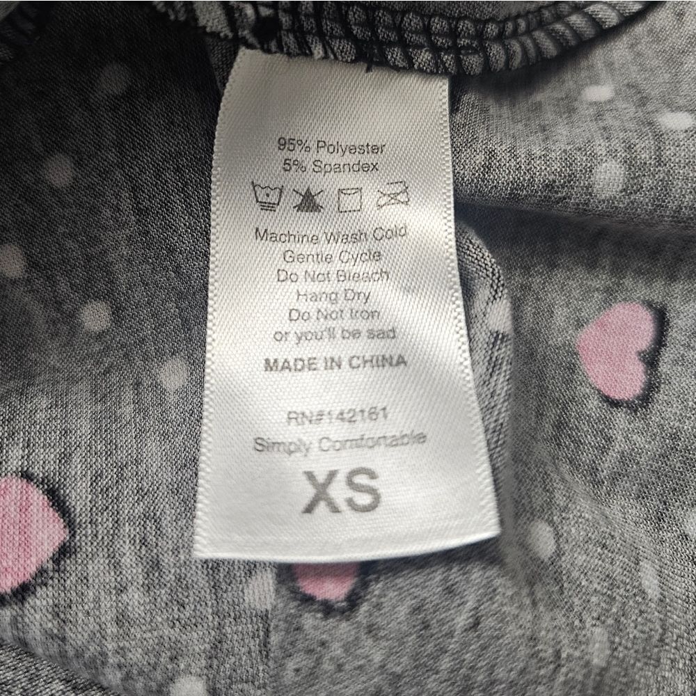 LULAROE Jessie Swing Dress‎ Heart Print Pockets - Size XS - Picture 8 of 8